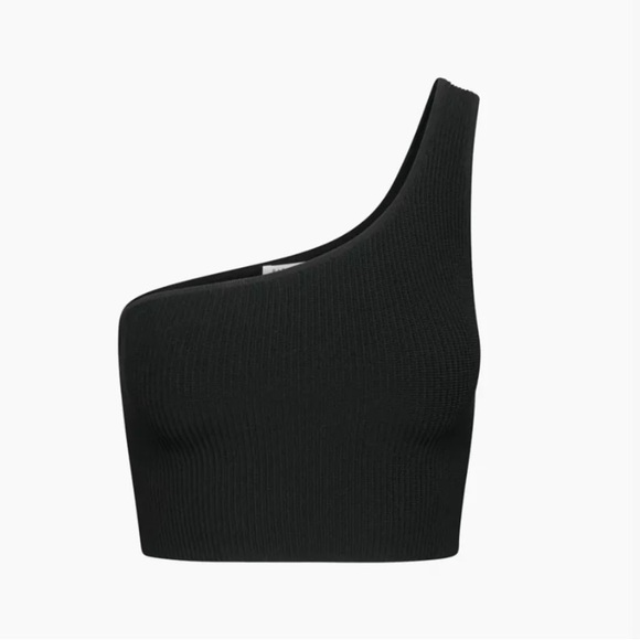 ARITZIA | Babaton Sculpt Knit One-Shoulder Cropped Tank - Picture 1 of 3